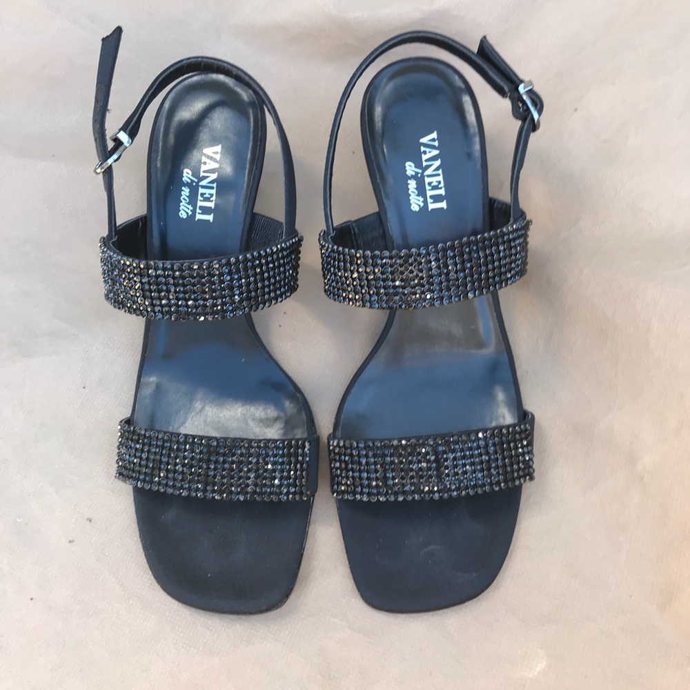 Black party sandals
